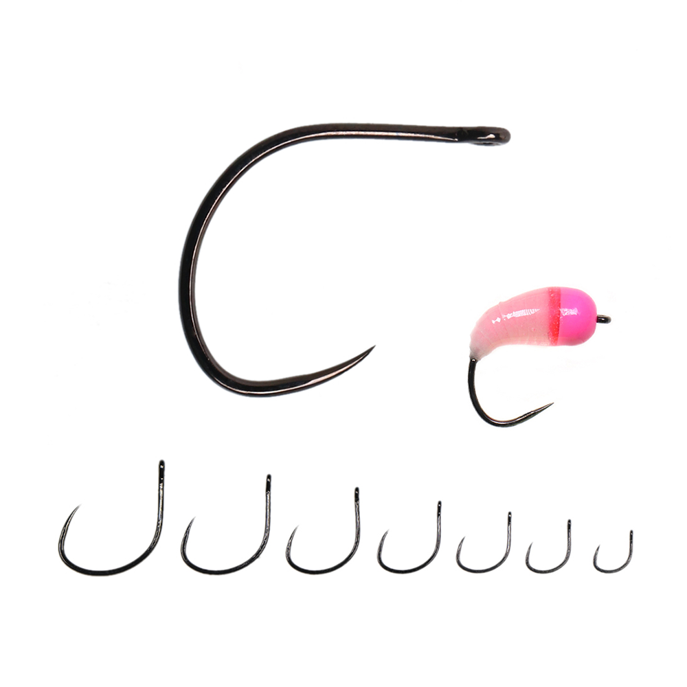 Fishing Hook Barbless - 50pcs #8～#20 Hopper Emergers Extended Body