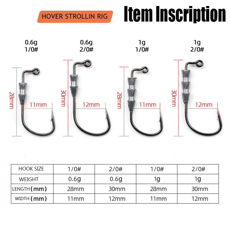 WODJYJ 10pieces 0.6g 1g fishin - Fishing Hook Barbless 评论和价格