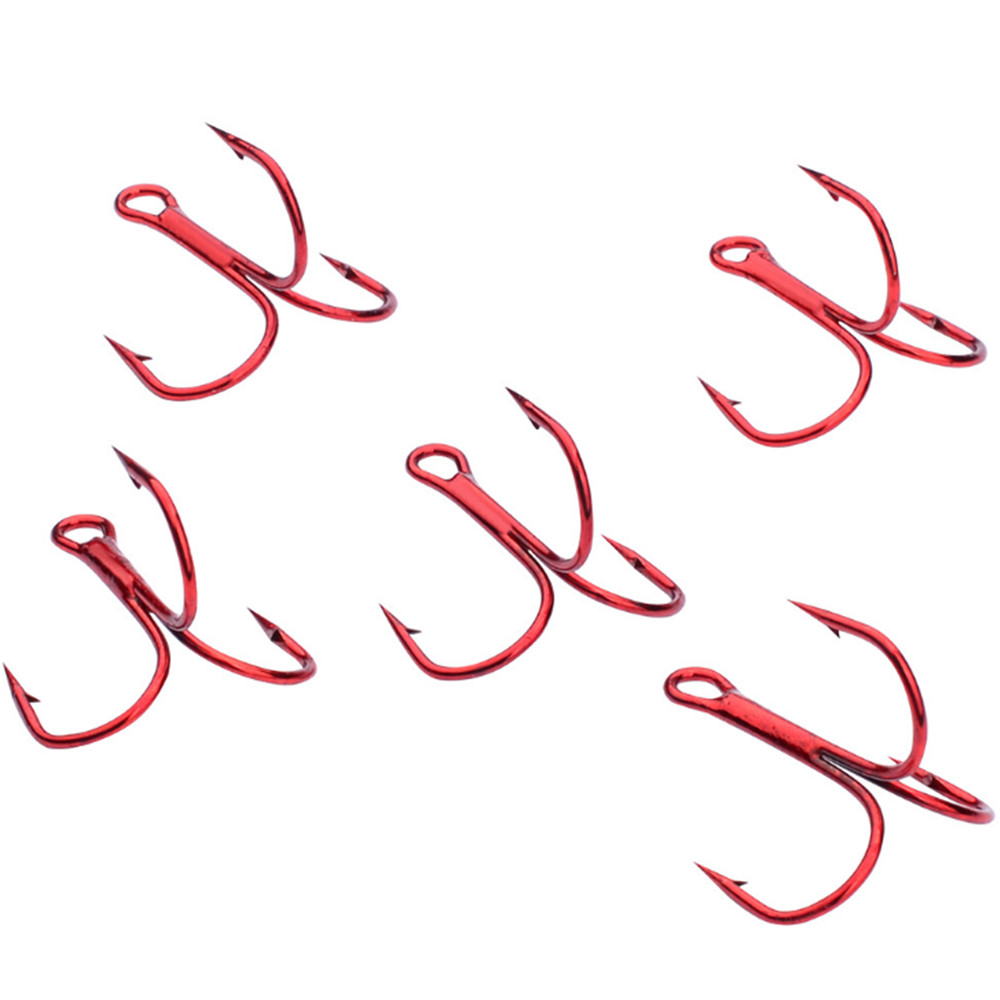 20pcs/lot Red 2/4/6/8/10# Fish - Fishing Hook Offset 评论和价格