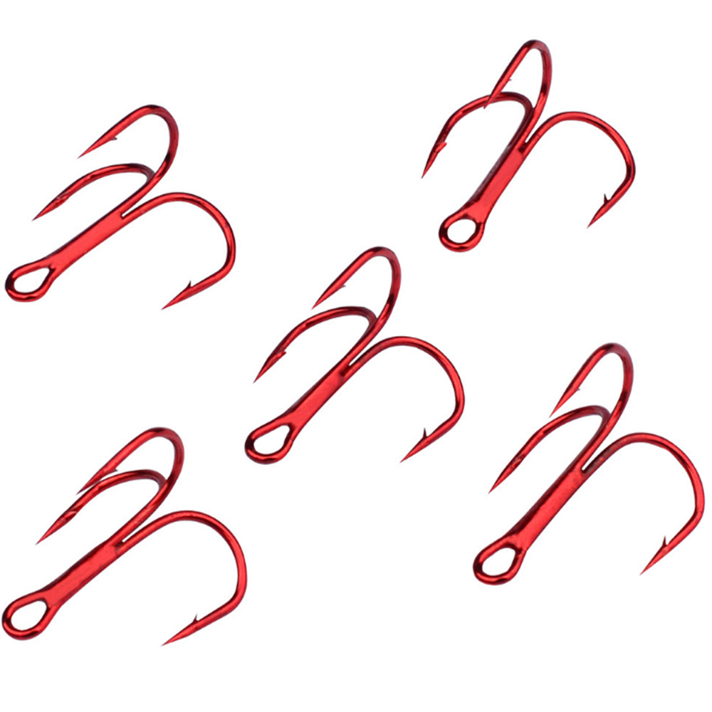 20pcs/lot Red 2/4/6/8/10# Fish - Fishing Hook Offset 评论和价格
