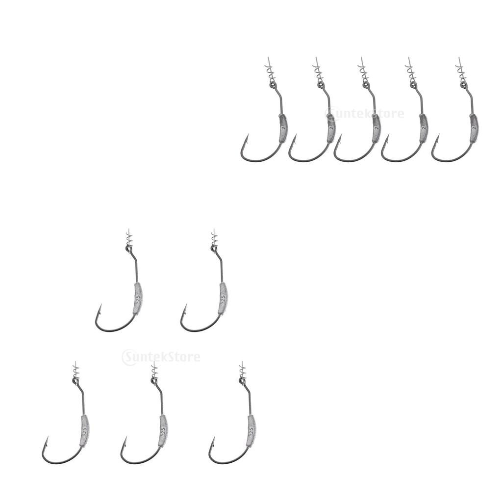 Weighted Twistlock Hook High C - Fishing Hook Weedless 评论和价格