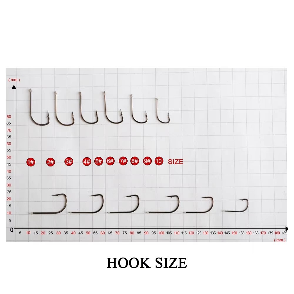 NGB 60-70PCS High Carbon Steel - Fishing Hook Barbless 评论和价格
