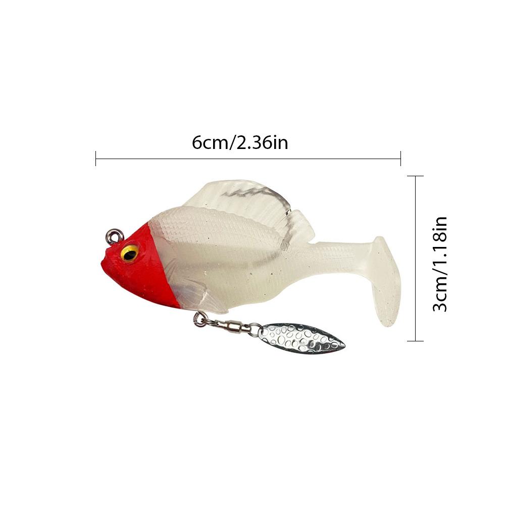 6Pcs Soft Fishing Lures Pre-Ri - Fishing Hook Weedless 评论和价格