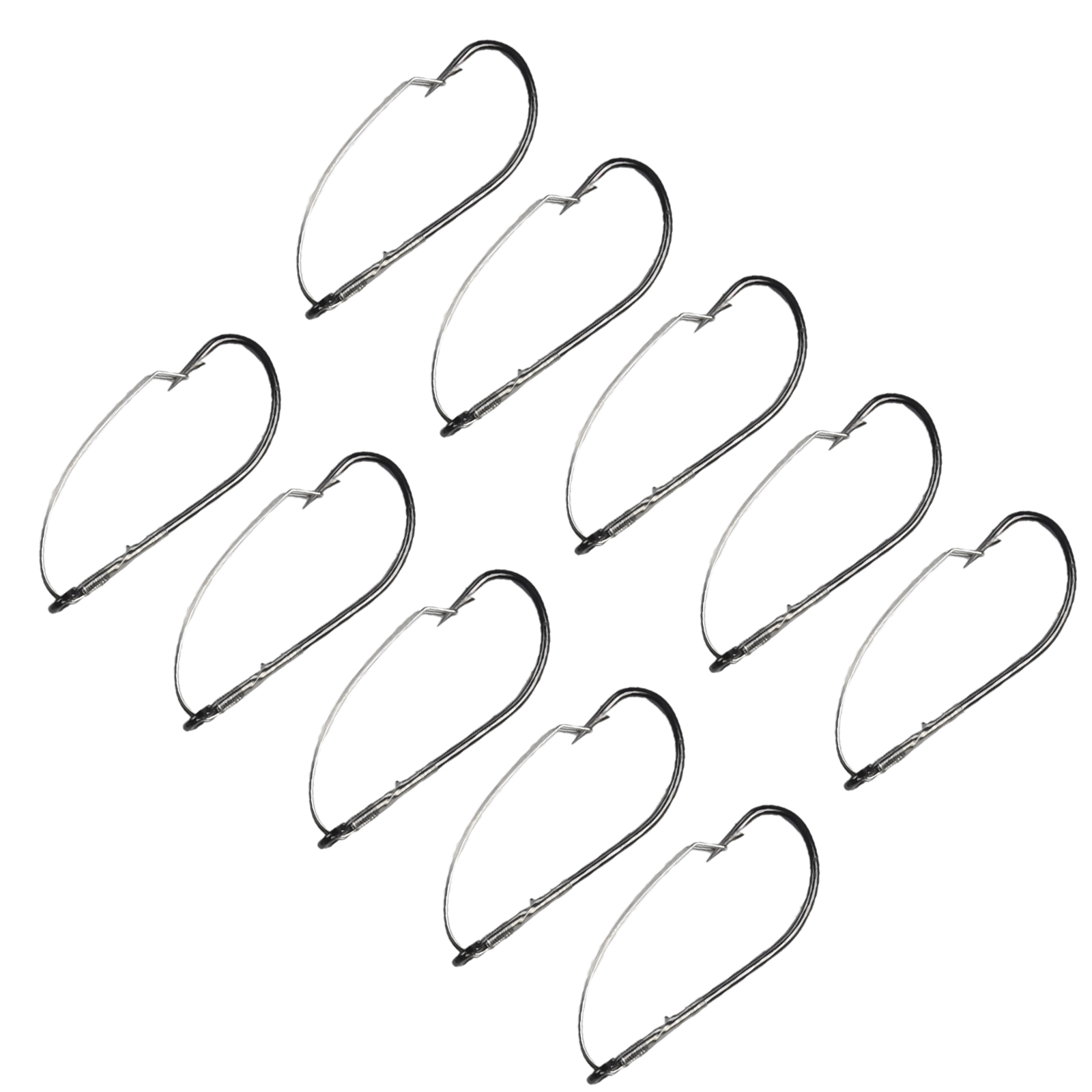 10pcs Weedless Barbed Bass Fis - Fishing Hook Weedless 评论和价格