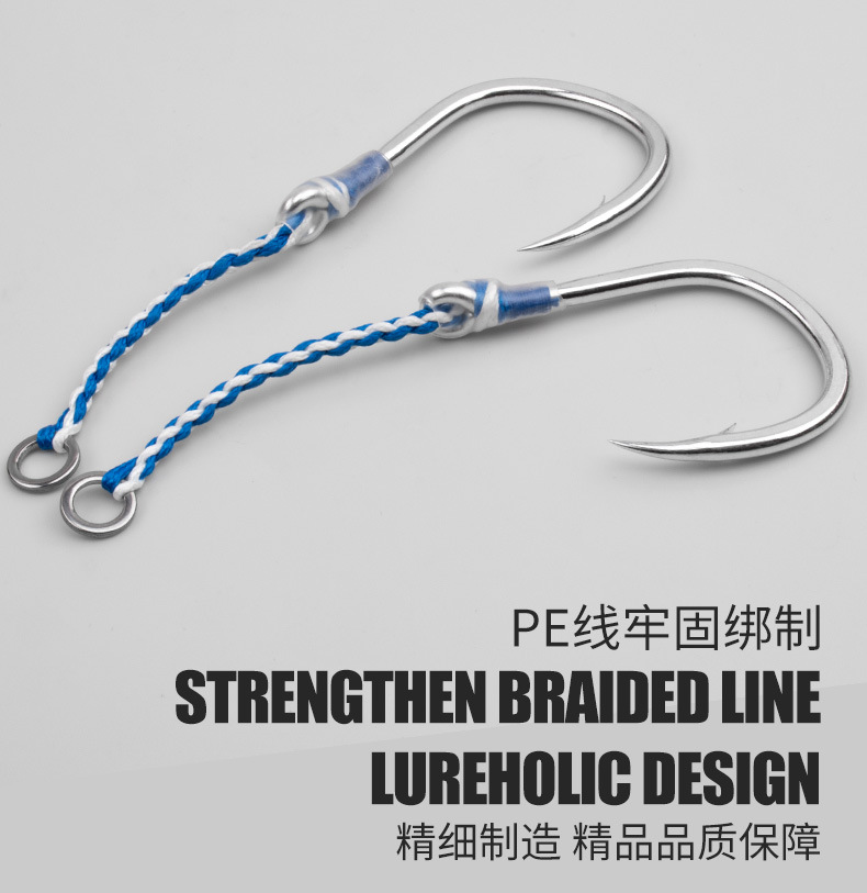2pcs/bag High Carbon Steel Slo - Fishing Hook Offset 评论和价格