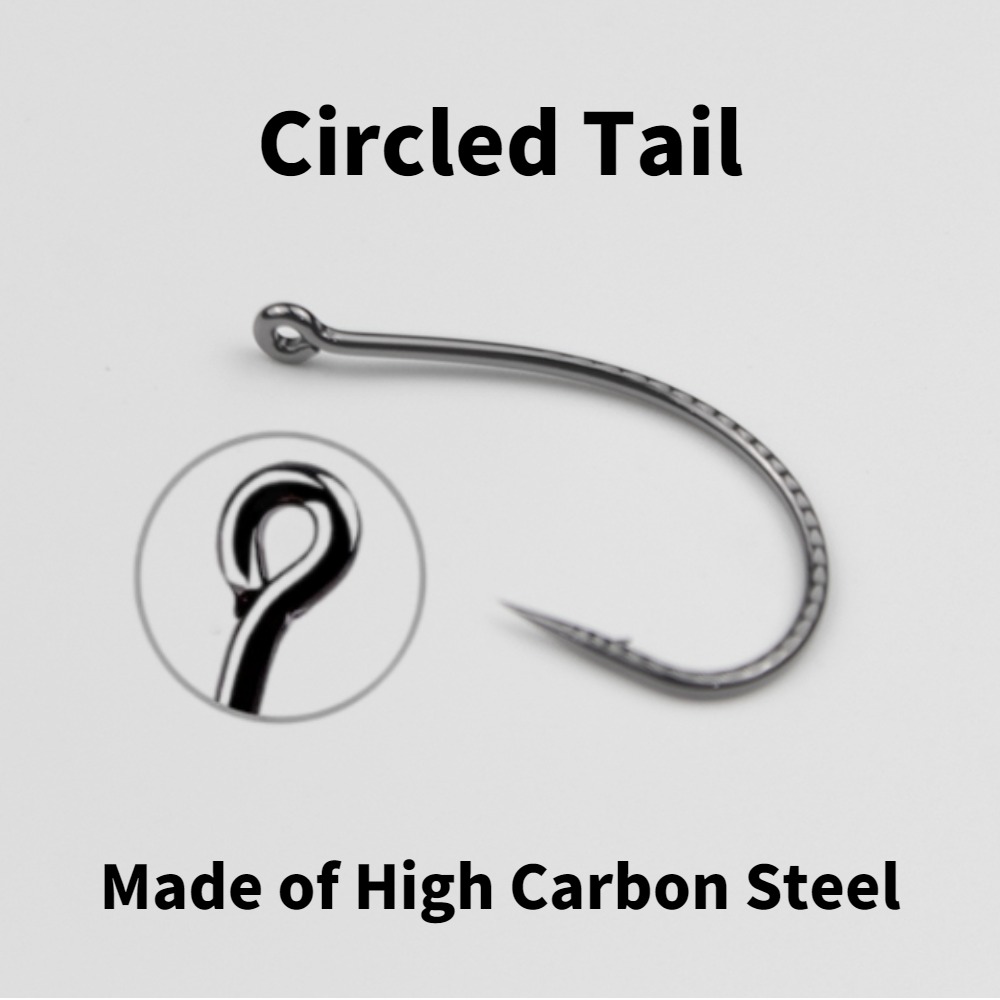 50pcs Wacky Hooks High Carbon  - Fishing Hook Barbless 评论和价格