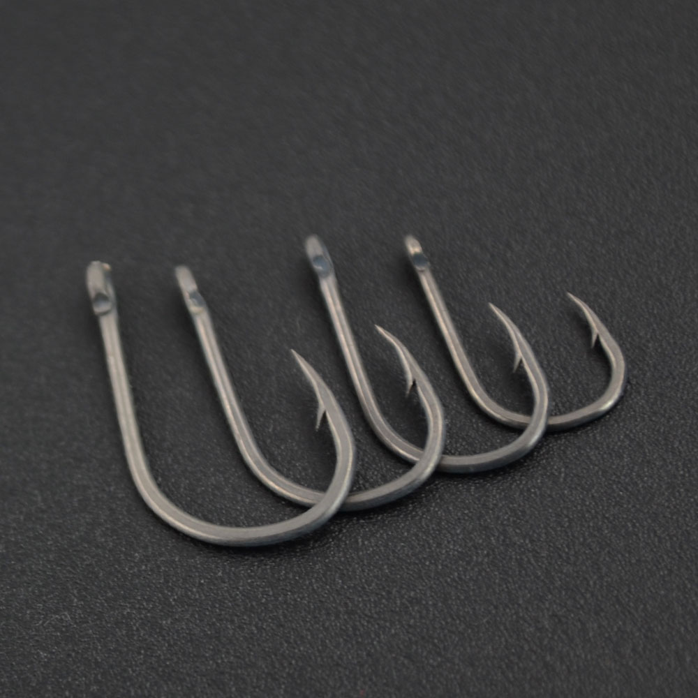100pcs Stainless Steel Barbed  - Fishing Hook Barbless 评论和价格