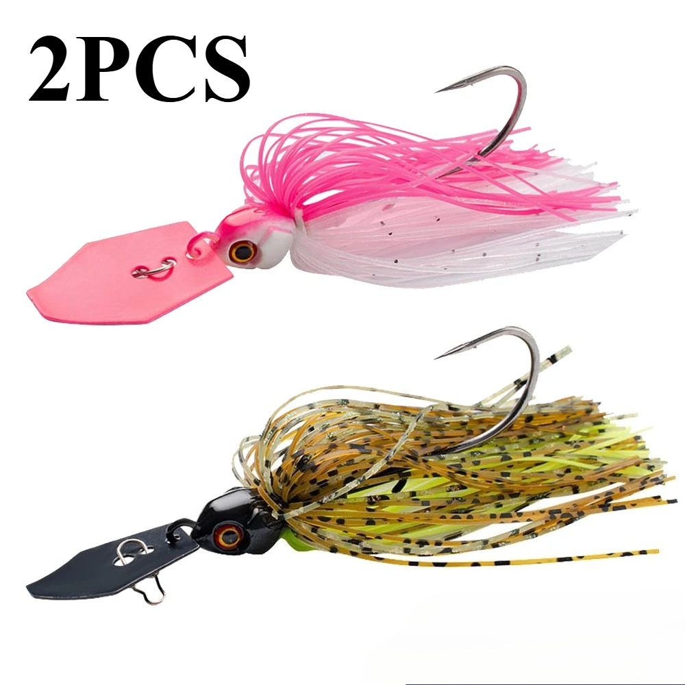 2Pcs Spinner Bait 7g/9g/12g/14 - Fishing Hook Weedless 评论和价格