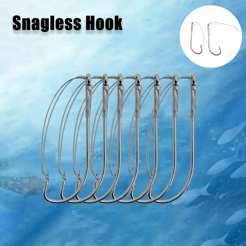 20/40Pcs Weedless Offset Worm  - Fishing Hook Offset 评论和价格
