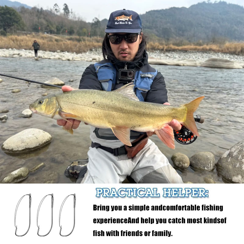 20/40Pcs Weedless Offset Worm  - Fishing Hook Offset 评论和价格