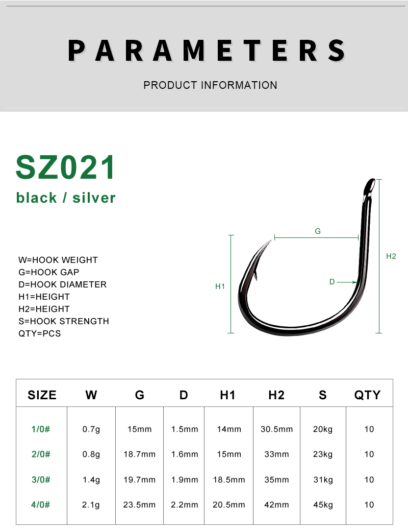 PROBEROS 50pcs 1/0#-4/0# High  - Fishing Hook Offset 评论和价格