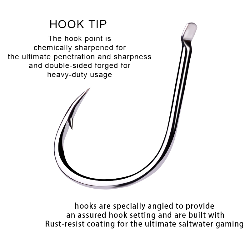 PROBEROS 50pcs 1/0#-4/0# High  - Fishing Hook Offset 评论和价格